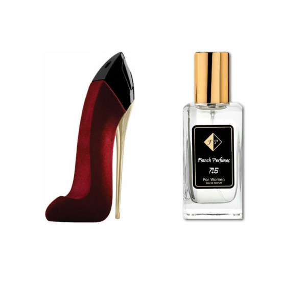 Nr715 smaržas, ko iedvesmoja Herrera - Good Girl Velvet Fatale 33 ml EDP FP715-33 French Perfumes